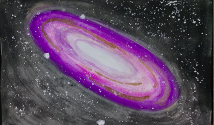 The Milky Way painted for my music video